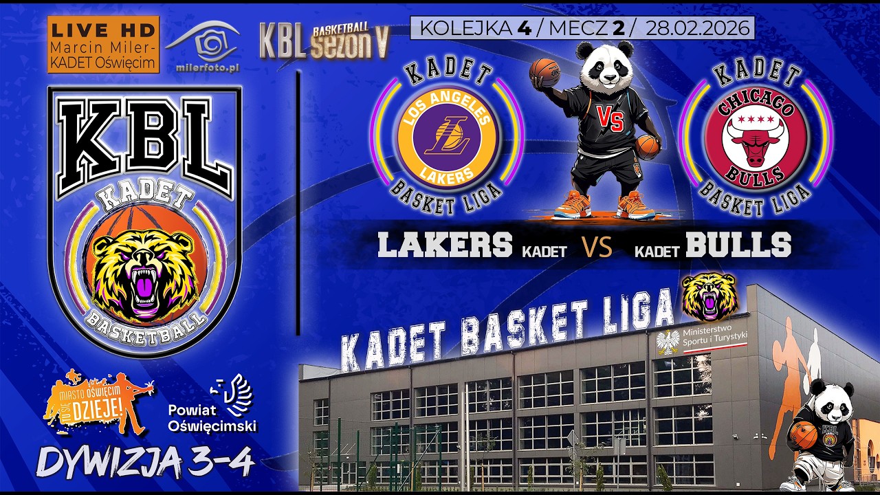 LAKERS kadet vs BULLS kadet / KBL / Div. 3-4 / Mecz 8 / kolejka 4