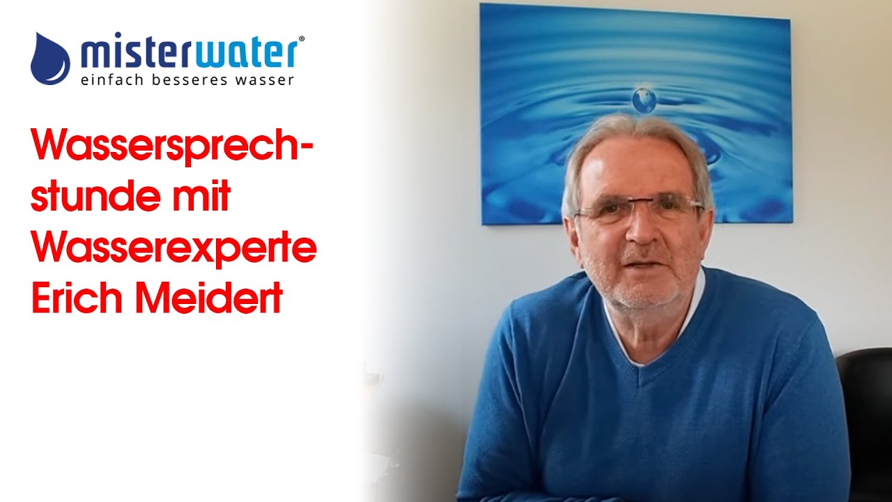 [FOLGE 1] Wassersprechstunde mit Wasserexperte Erich Meidert #misterwater #trinkwasser #wasser