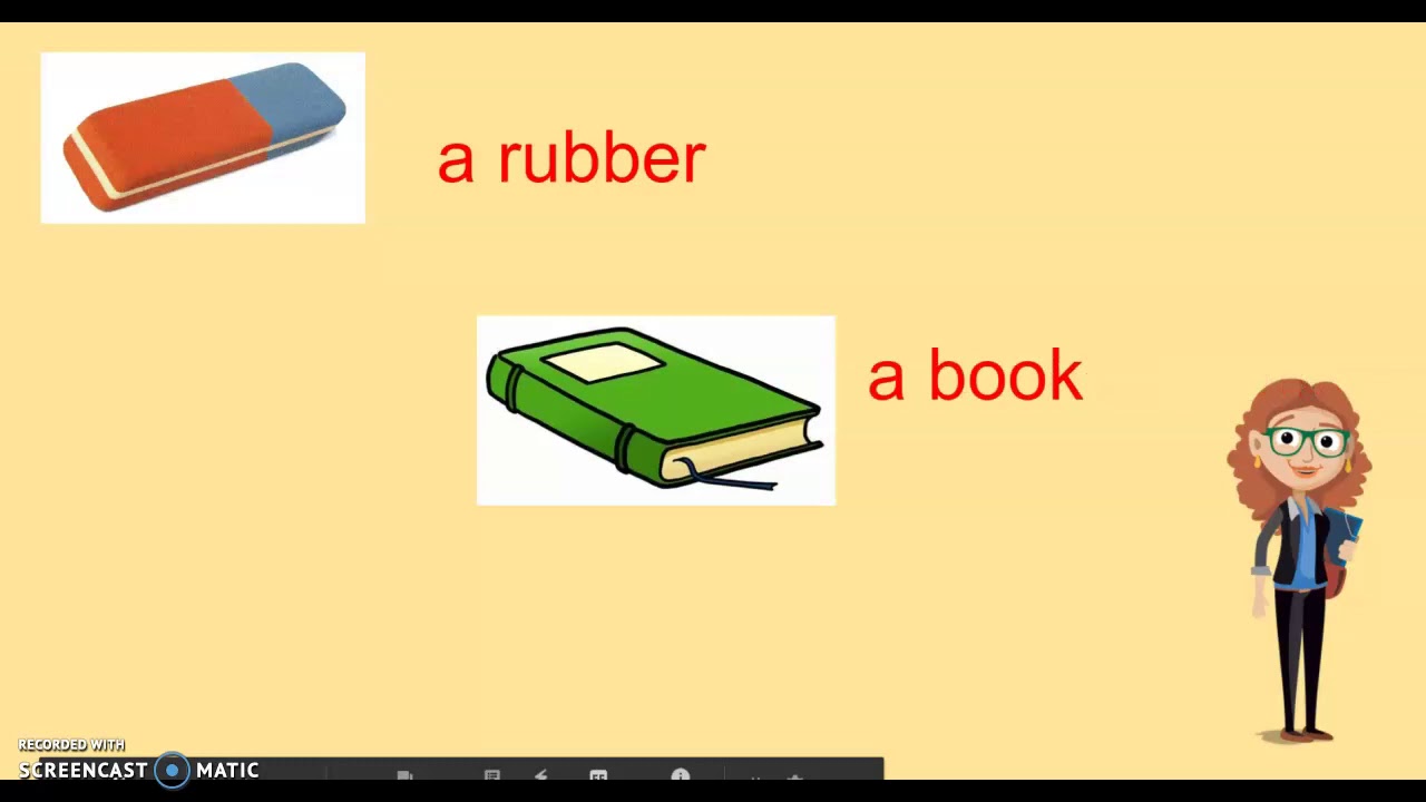 School objects - classe prima