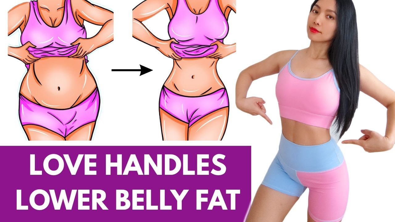15 Days REDUCE love handles and lower belly fat, standing workout for fat loss, 4x a week in 2 weeks