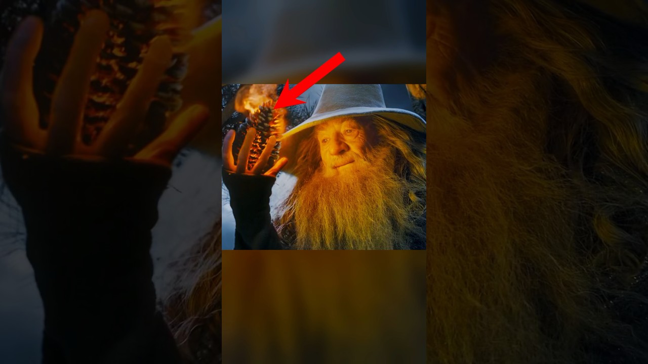 This lighting effect was PRACTICAL in the Hobbit (the burning pine cones)