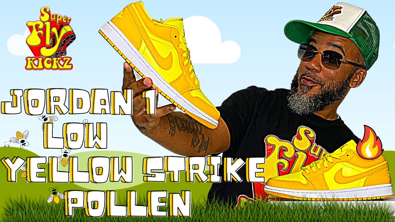 THE JORDAN 1 LOW YELLOW STRIKE (W) IS HITTING HARD (WHERE TO BUY)!!!