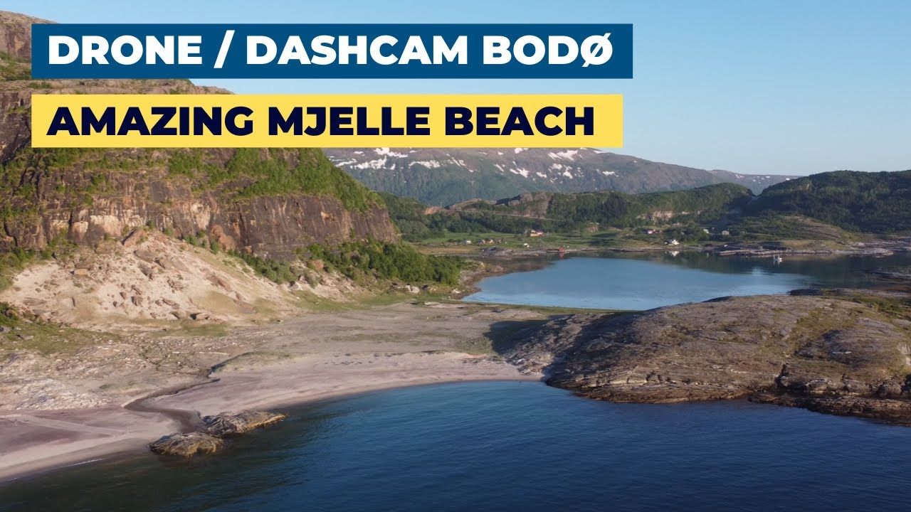 AMAZING beaches and landscapes in Norway - Mjelle outside Bodø - May 2024 - Drone 4K