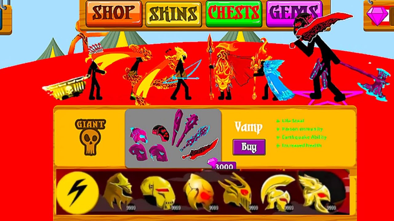 STICK WAR LEGACY l BOSS VS NEW PRO GAME OFF 999999 UNLIMITED MONEY 