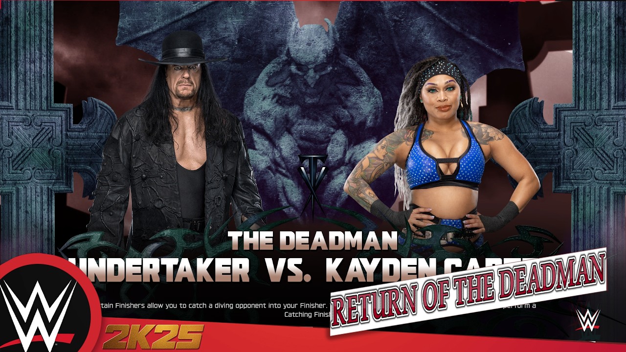 WWE 2K25 Return Of The Deadman - Undertaker VS Kayden Carter