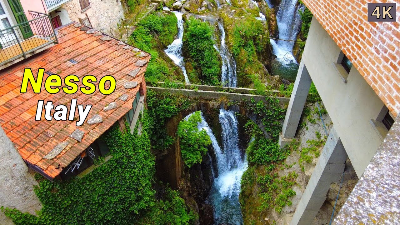Nesso, Italy 🇮🇹 | Europe's Breathtaking Waterfall Wonderland (4K Walk 2023)