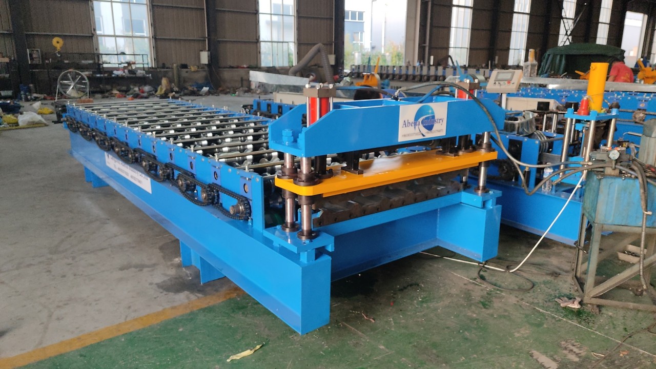 Metal Roofing Sheet Tile Making Machinery Trapezoidal IBR Corrugated Roof Panel Roll Forming Machine