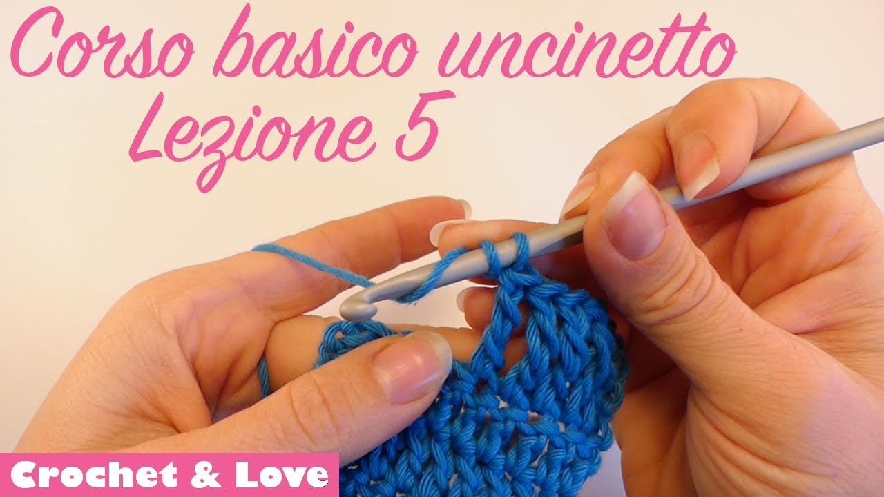 Uncinetto corso basico - Lezione 5 - il punto altissimo e il punto alto triplo