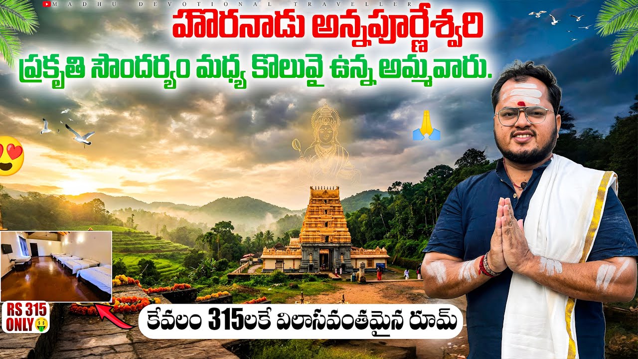 Must visit Temple in Karnataka | Horanadu Annapurna Devi Temple | Telugu Travel vlog