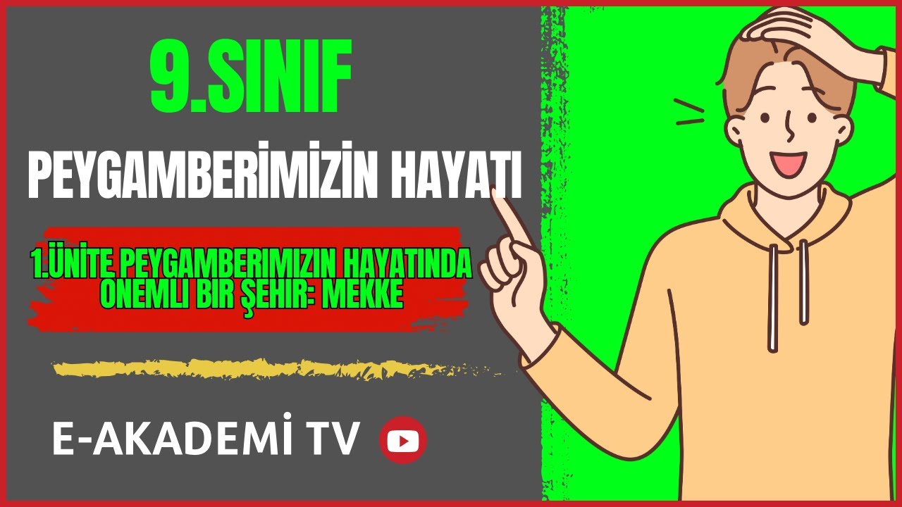 9.Sınıf (Yeni) Peygamberimizin Hayatı 1.Ünite PEYGAMBERIMIZIN HAYATINDA ÖNEMLI BIR ŞEHIR: MEKKE