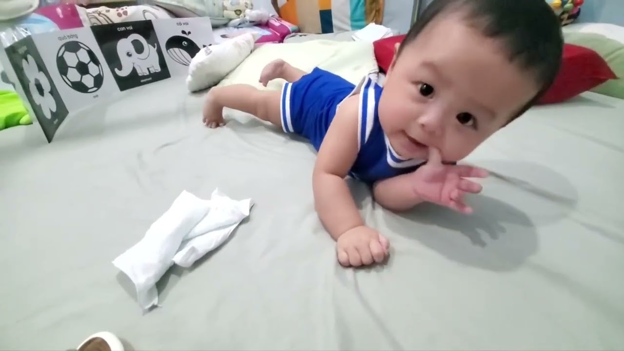 IVF baby, What does a 6-month-old baby look like? #ytangan #ivfsuccess  #baby #cute #cutebaby #funny