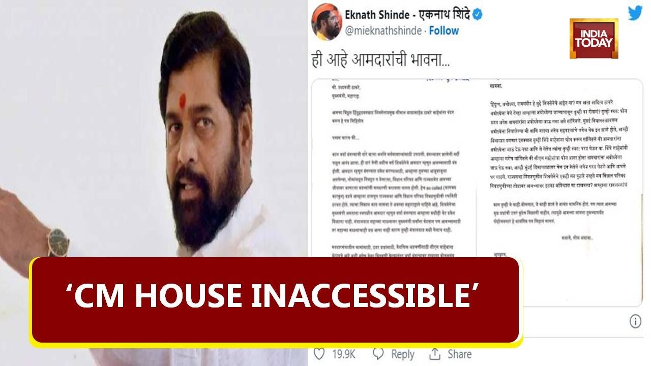Eknath Shinde Writes 3-Page Letter To Uddhav Thackeray, Taunts Maharashtra CM Over Leaving Varsha