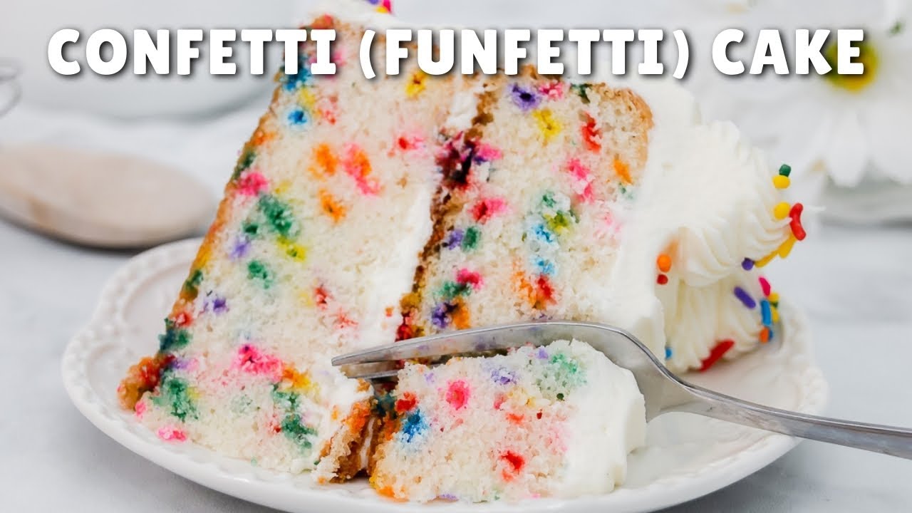 Funfetti (Confetti) Cake from Scratch