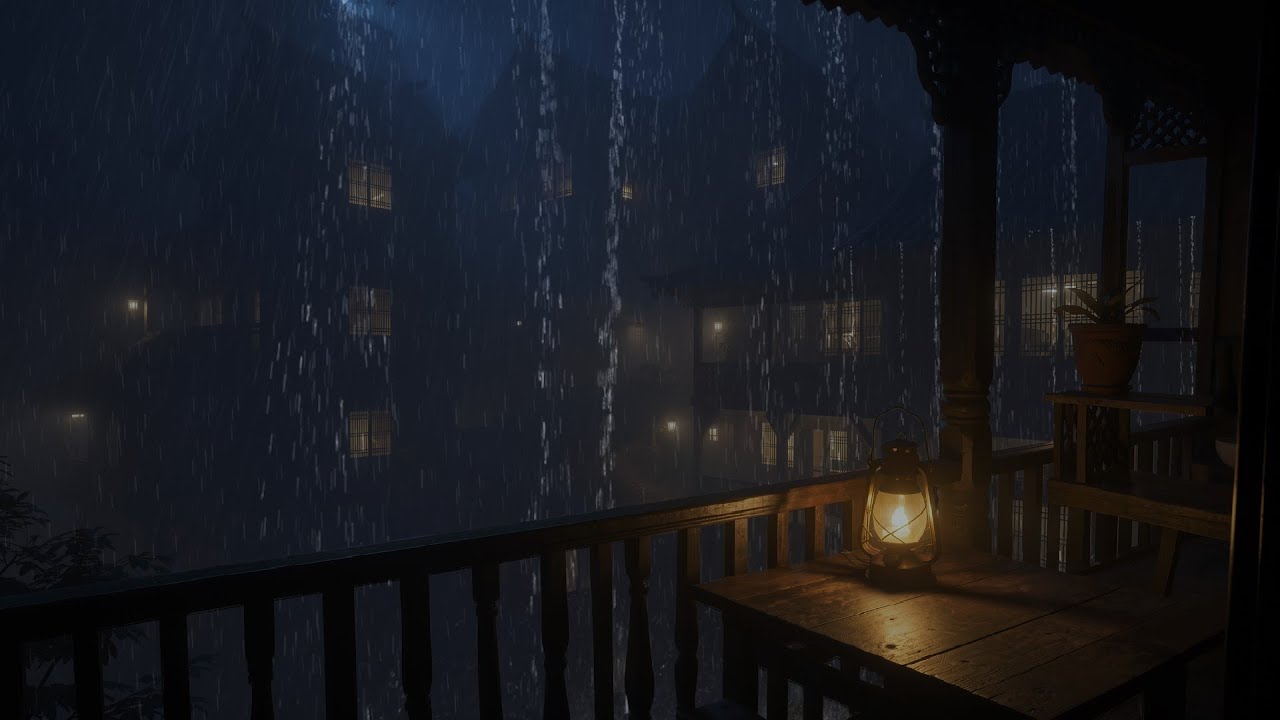 Stop and rest in middle of a rainy night at a quaint hotel - a way to recharge for arduous journey