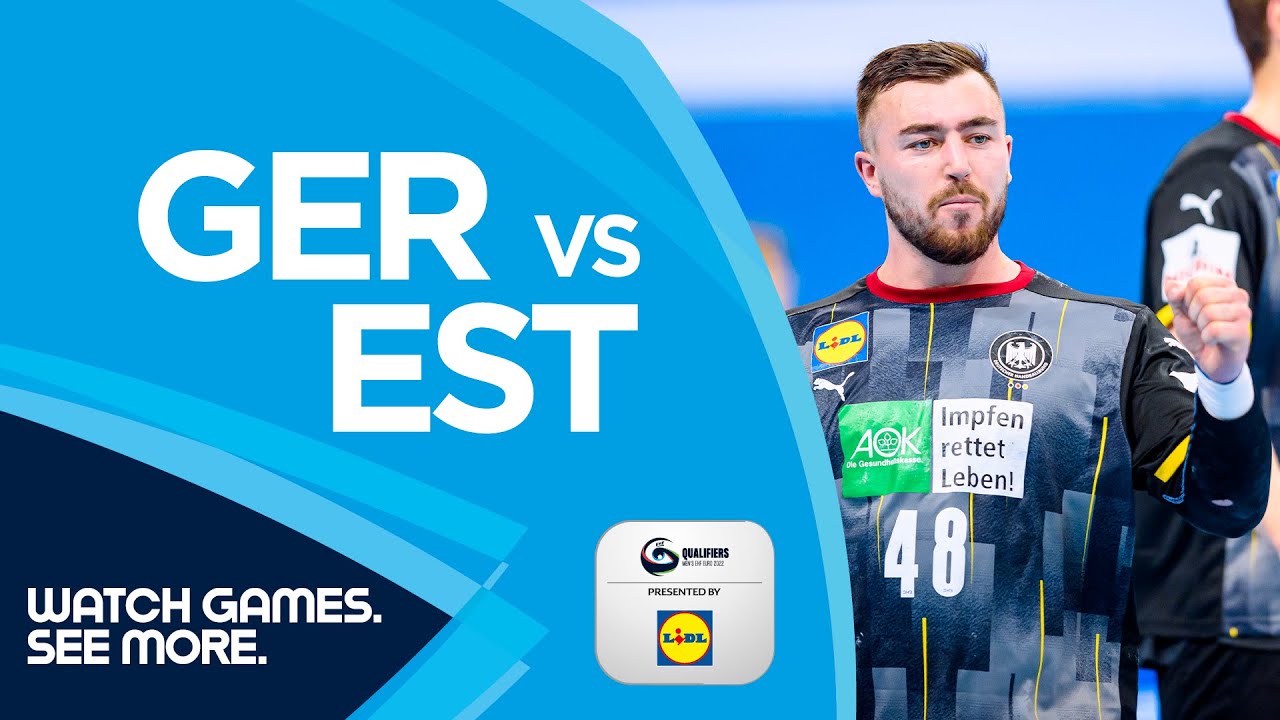 HIGHLIGHTS | Germany vs Estonia | Round 6 | Men's EHF EURO 2022 Qualifiers