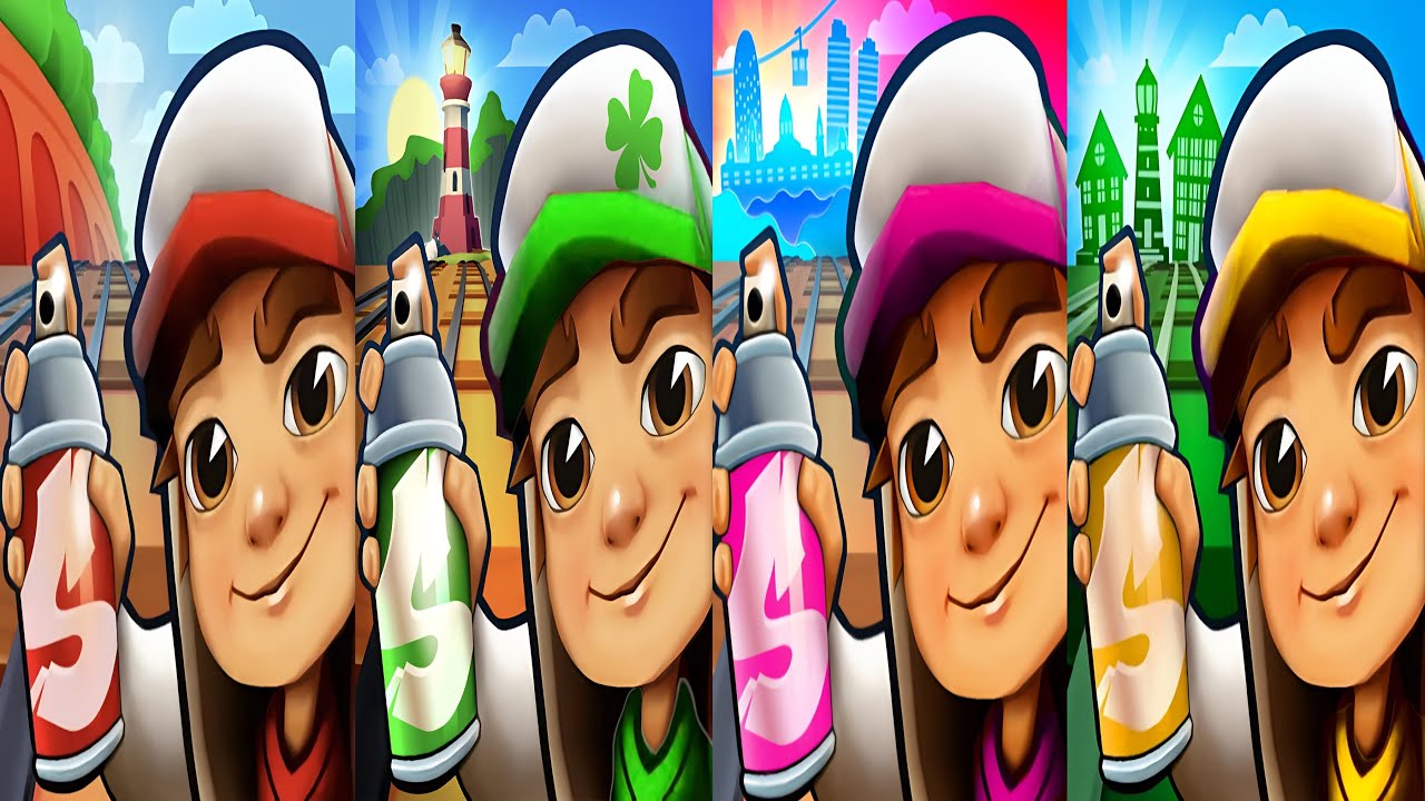 Subway Surfers : Classic 2025 🆚 Easter Ireland 2024 🆚 Barcelona 2023 🆚 Iceland 2022