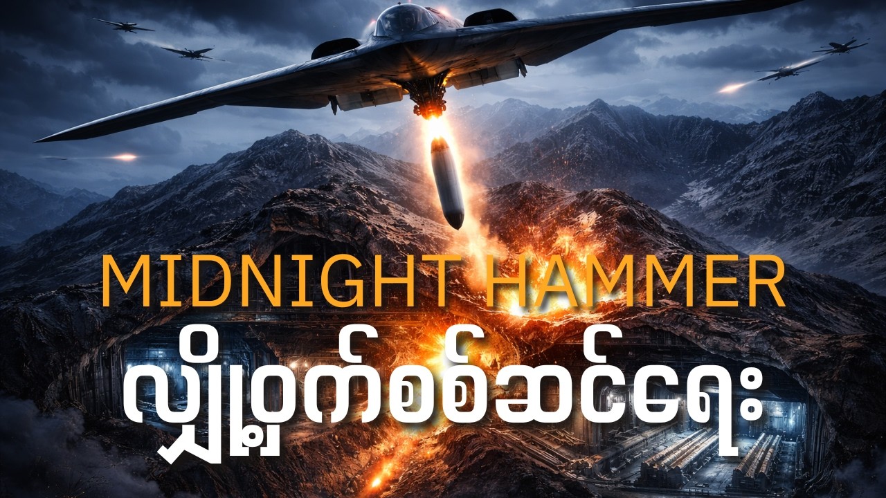 Operation Midnight Hammer – US က အီရန်ရဲ့ မြေအောက်နျူကလီးယားကွန်ရက်ကို ဘယ်လို ချေမှုန်းခဲ့လဲ