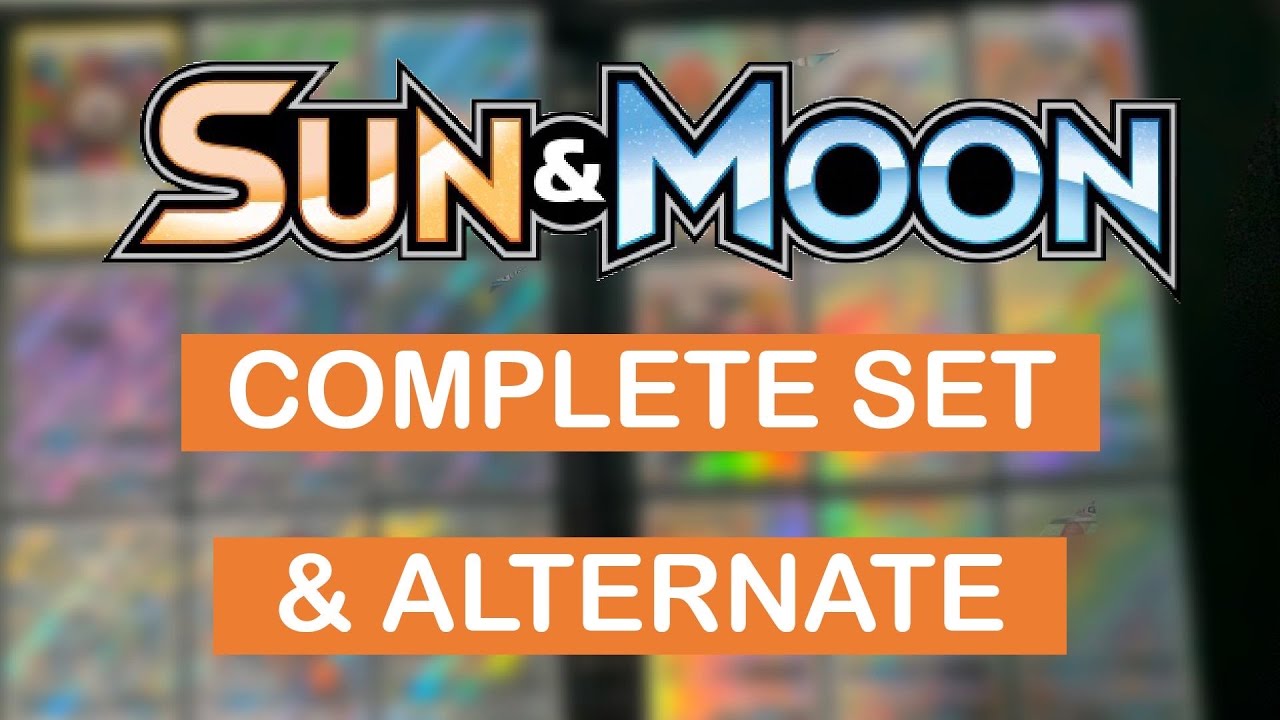 Sun And Moon Base Complete Master Set + Alternate Cards