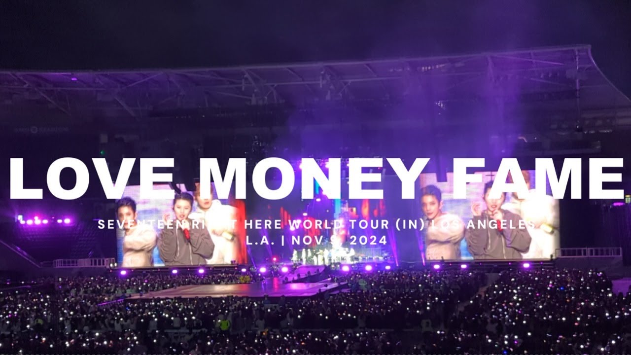 💎 241109 Seventeen 'Love Money Fame' in LA | Right Here World Tour | Los Angeles 110924 | 4K Fancam