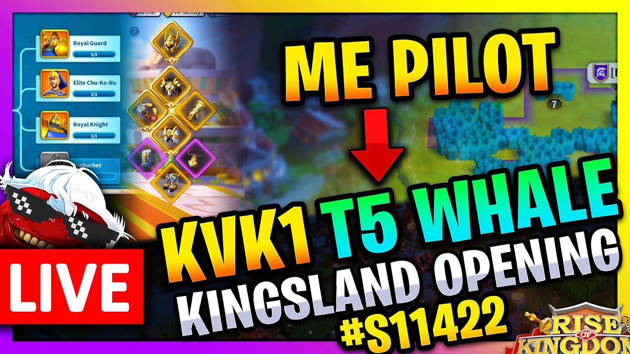 Piloting a KVK1 T5 Whale Account: Kingsland Opening- KD3979 🔥 LIVE! 🔴 #S11422