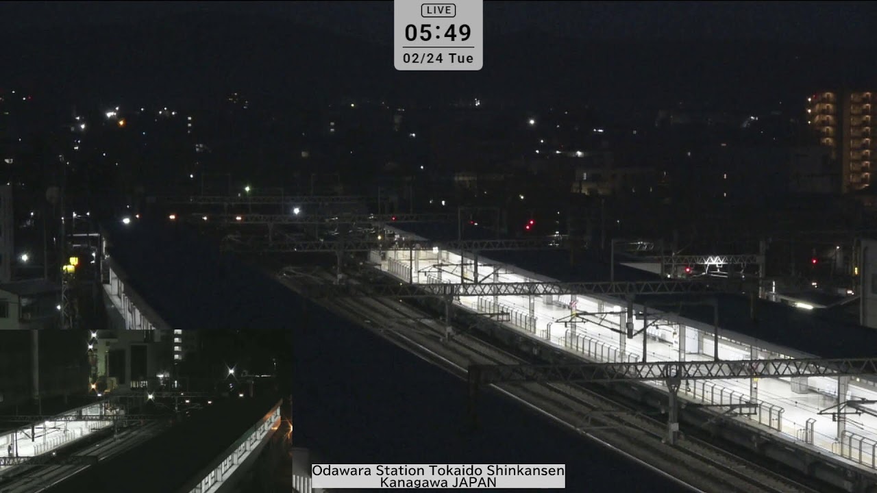 新幹線小田原駅ライブカメラ/Shinkansen Odawara Station Live Camera/Bullet train