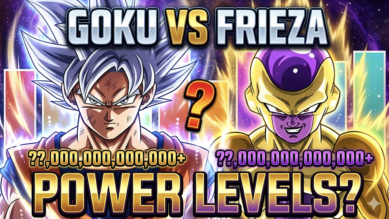 Goku VS Frieza: Evolution of Power Levels & Forms (DBZ to Dragon Ball Super)