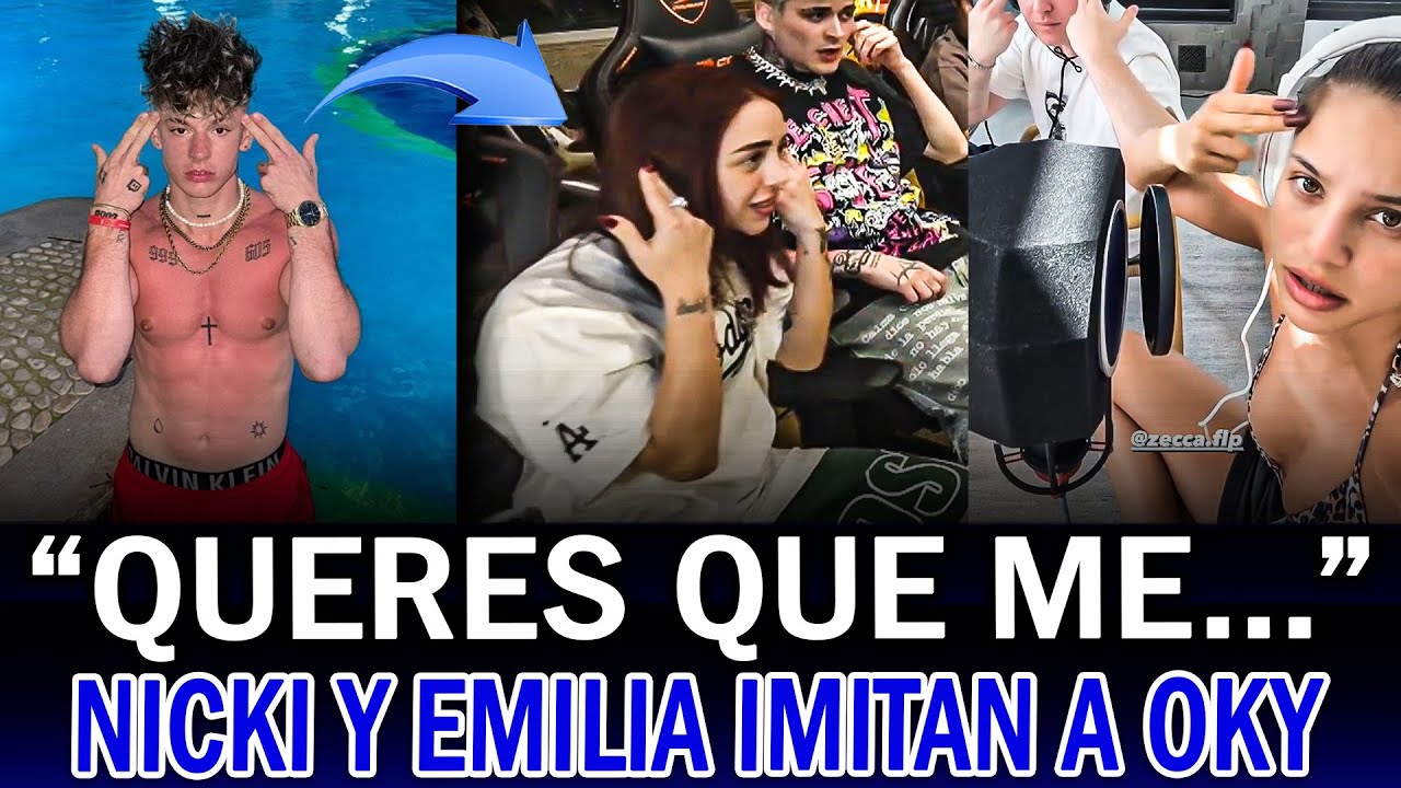 NICKI NICOLE y EMILIA BROMEARON con el GESTO de OKY a TULI ACOSTA