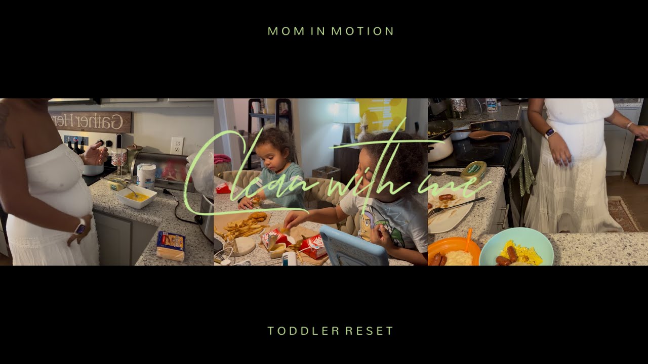 CLEAN WITH ME | CLEANING MOTIVATION| TODDLER ROOM RESET| LETS COOK BREAKFAST 