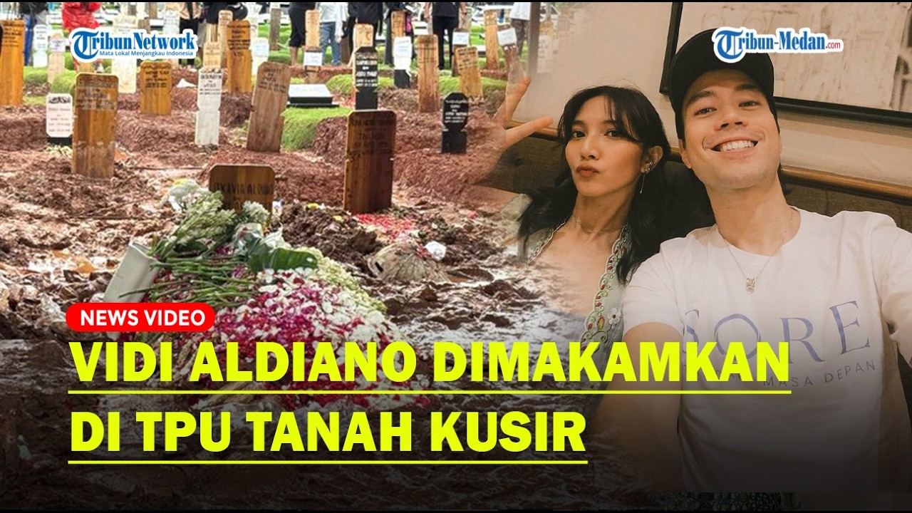 PEMAKAMAN Vidi Aldiano di TPU Tanah Kusir, Habib Ja'far & Anya Geraldine Kenang Suami Sheila Dara