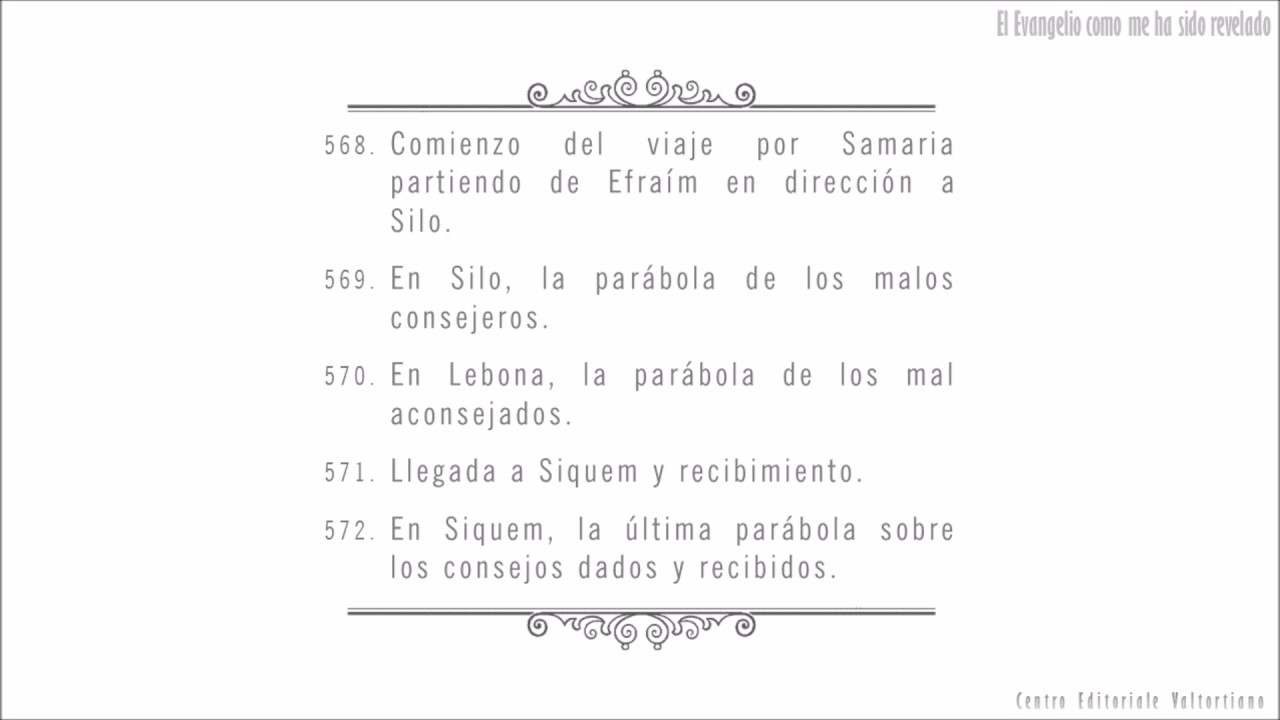 El Evangelio como me ha sido revelado: 568-572