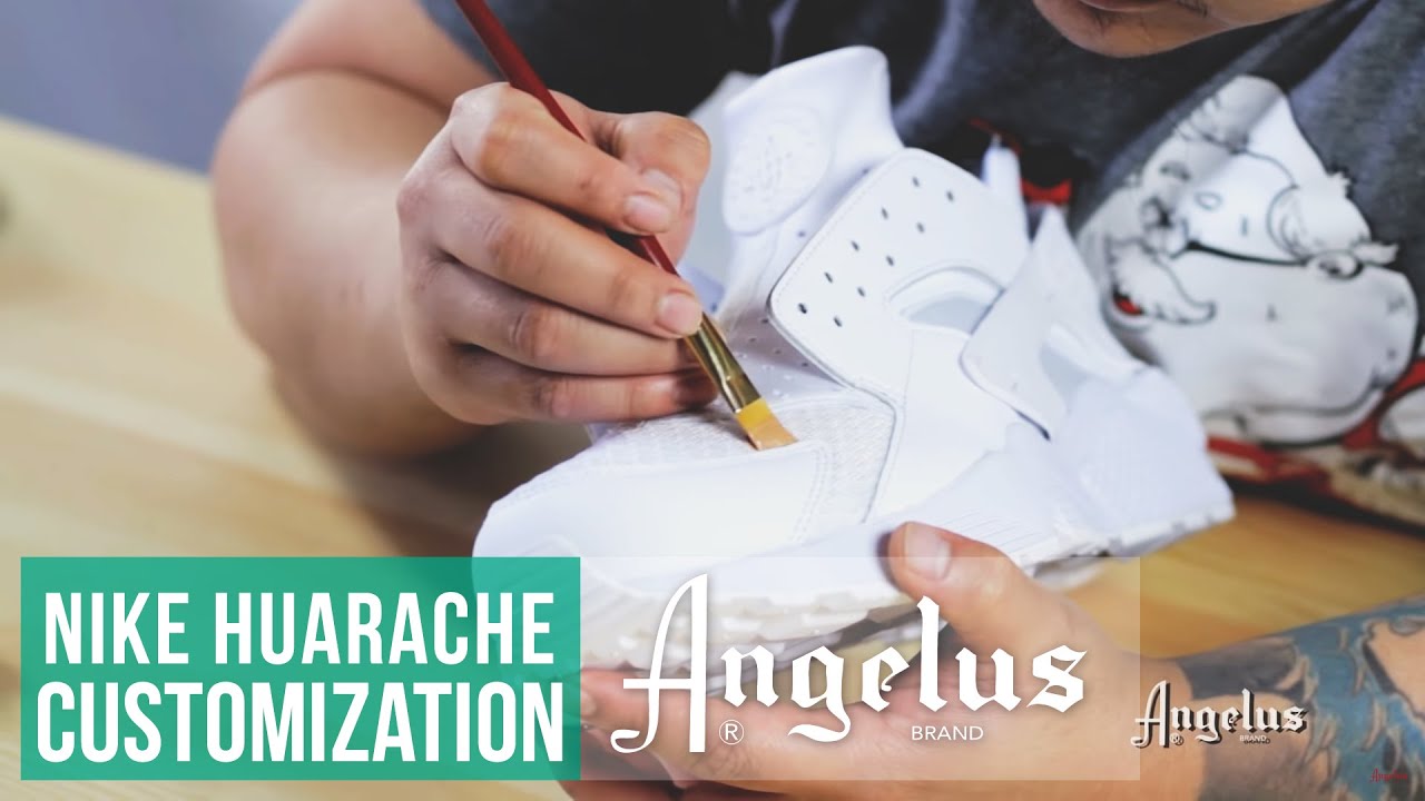 How to Customize Nike Huarache | Vachetta and Mint | Angelus Paint