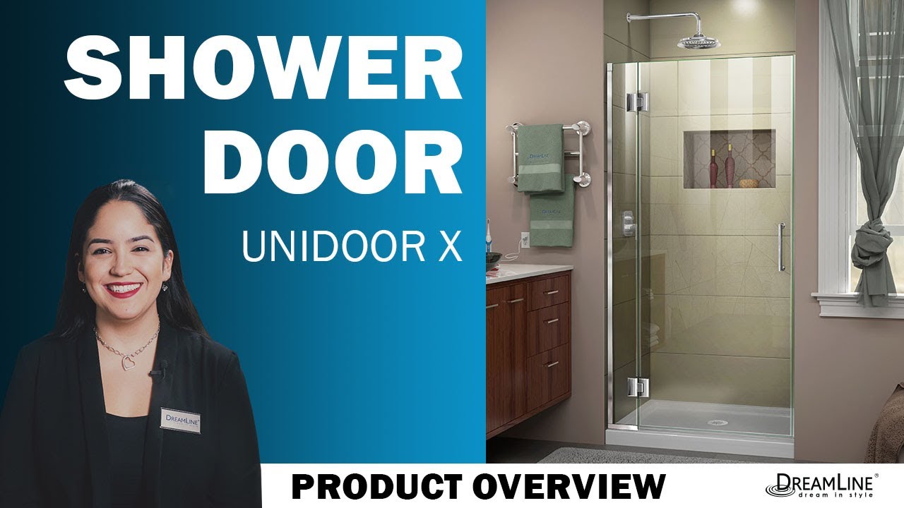DreamLine Unidoor X Collection | Hinged Shower Door |Hinged Shower Enclosure | Hinged Tub Door