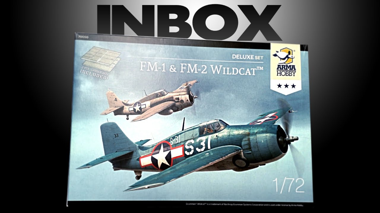 FM-1 & FM-2 Wildcat Arma Hobby Deluxe Set 1/72 inbox