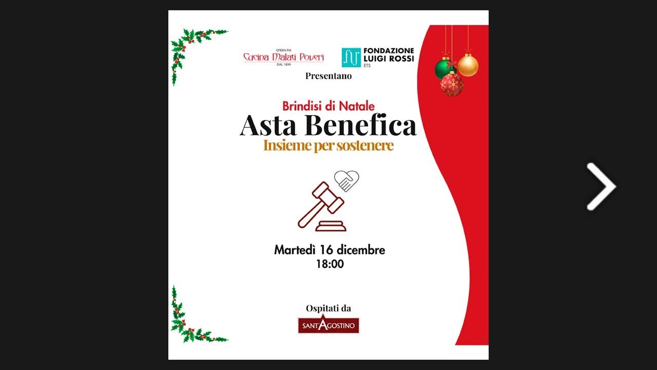 Asta benefica - Insieme per sostenere