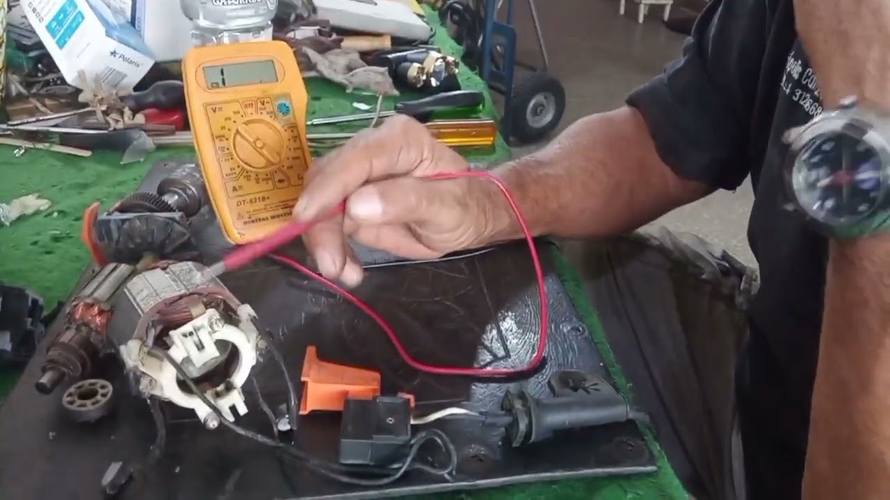 Reparación y cambio de embobinado taladro Black & Decker