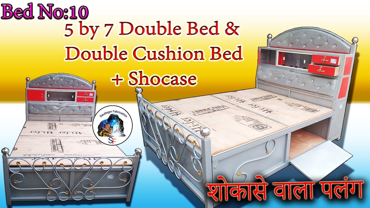 Double Bed | Double Cushion | With Box Bed | Secure Locker | लाकर और कुशीन वाला पलंग | शोकासे  पलंग.