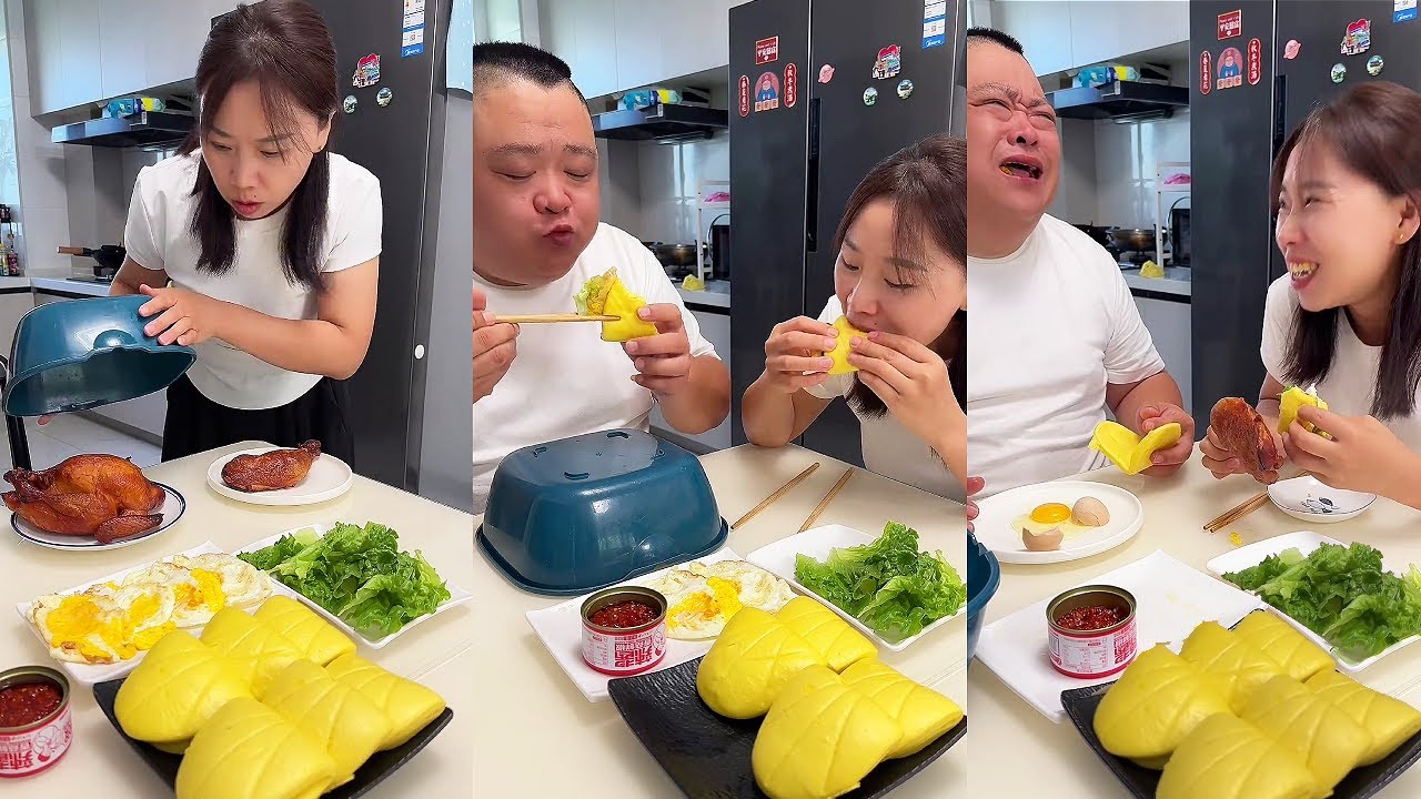 蠢老公吃獨食偷偷藏燒雞，被我發現後換成生雞蛋，最後什麼都沒吃上氣哭了！ 【胖嫂美食】