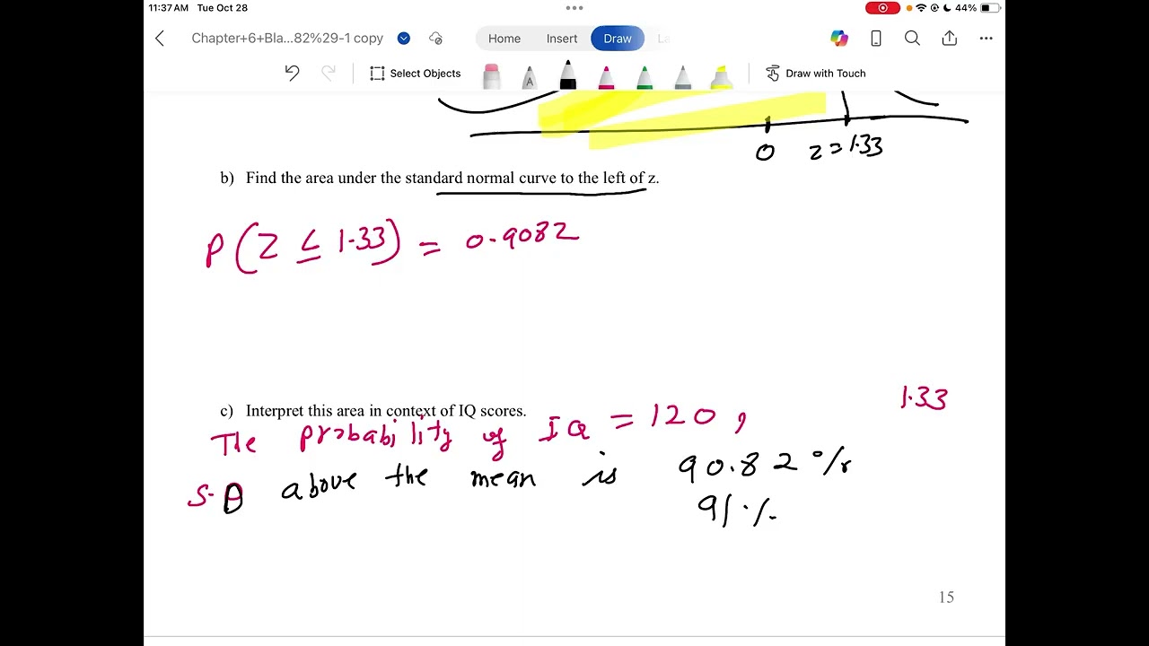 Section 6.2 B Finding the probability using Z-Score