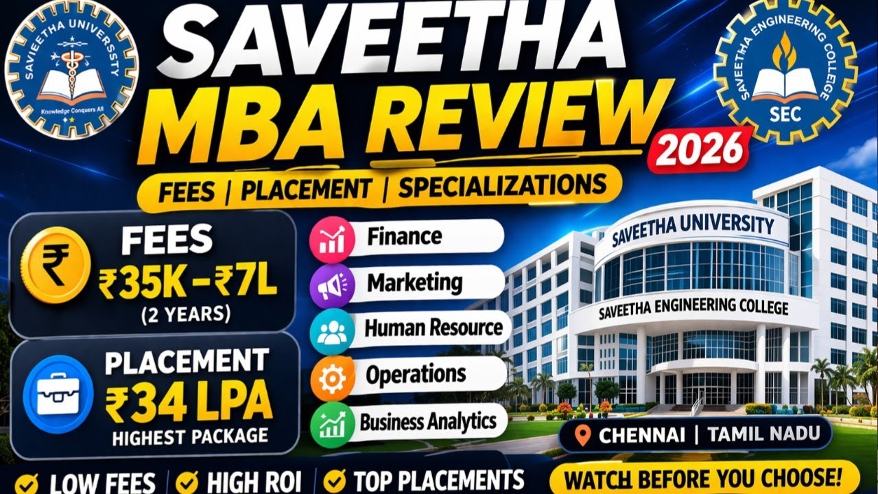 Saveetha Engineering College MBA 😱 Low Fees + High Placement? Truth Revealed | Engineering king 