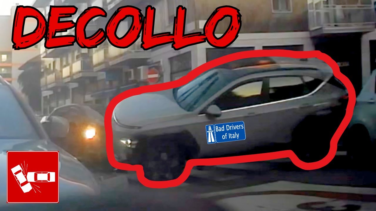 BAD DRIVERS OF ITALY dashcam compilation 8.28 - DECOLLO