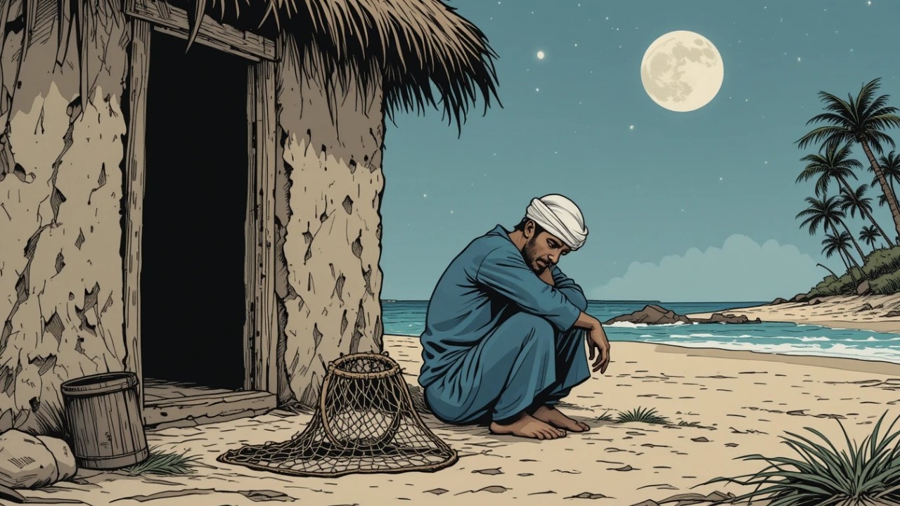 الصياد الذي أغرقته الديون فوجد شيئًا فى البحر وأصبح أغنى رجل في المدينة