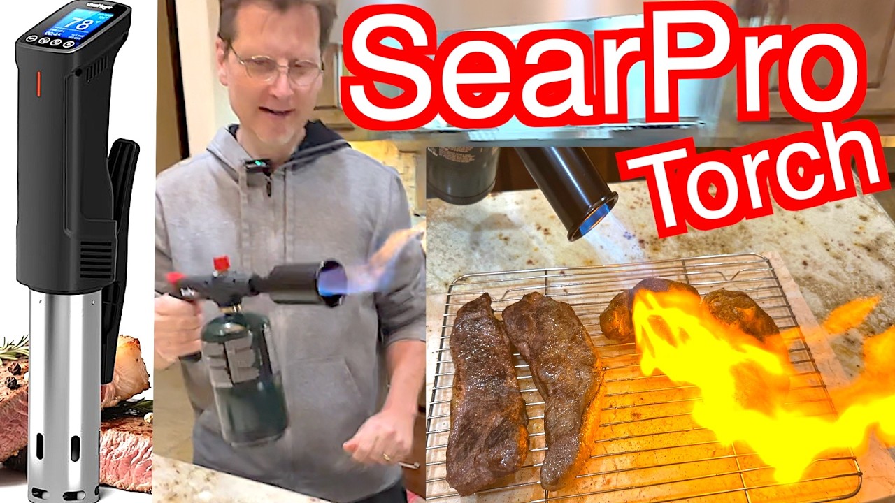 I Bought a FLAMETHROWER for My Sous Vide Steaks! (SearPro Unboxing)