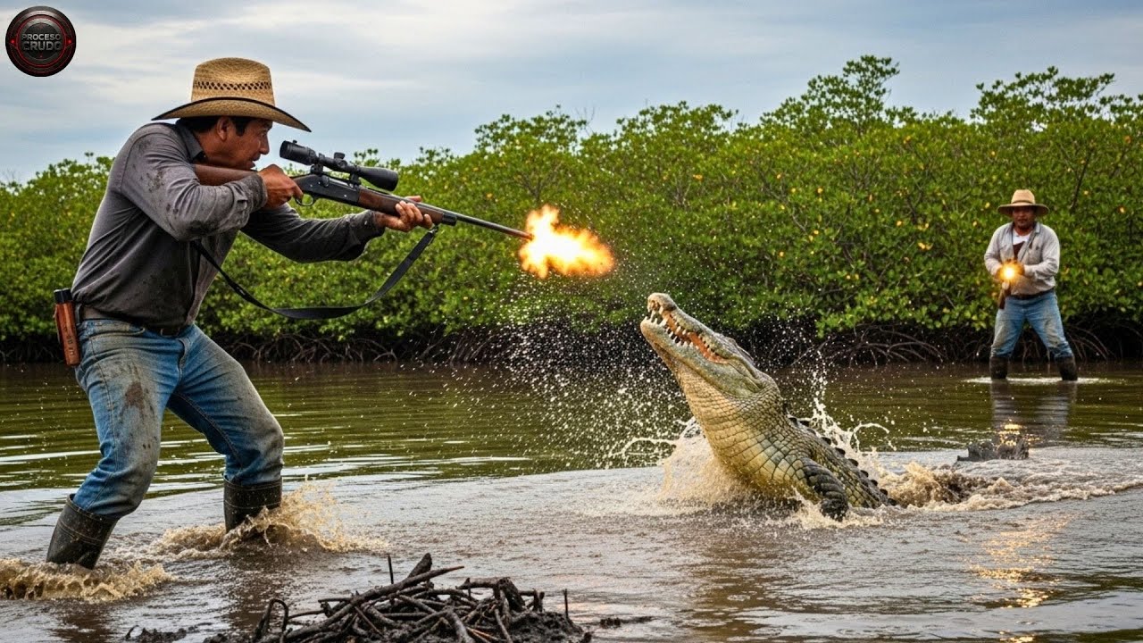 &iexcl;Video Impactante! Ganaderos De Yucat&aacute;n Combatieron La Invasi&oacute;n De Cocodrilos Gigantes Con Armas