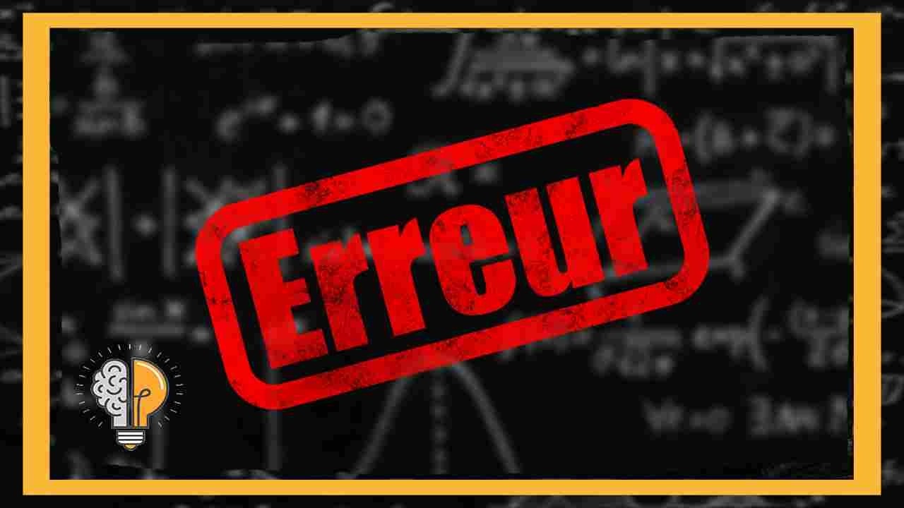 Eloge de l'erreur, acceptation de l'échec