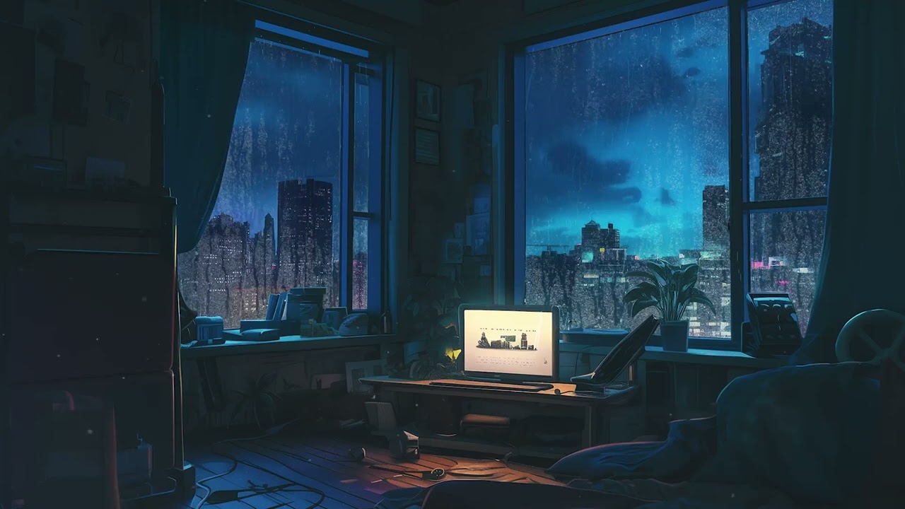 Lofi Hip Hop Beats 🚪 Nostalgic 1980s & 90s Room Ambience 🛋️ Lofi Rain Playlist