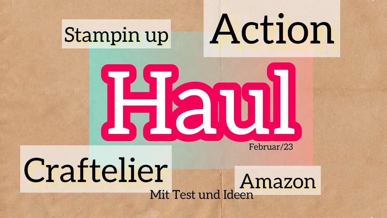 Mein Einkauf bei Action, Craftelier etc...Was ist NEU im Bastelzimmer?