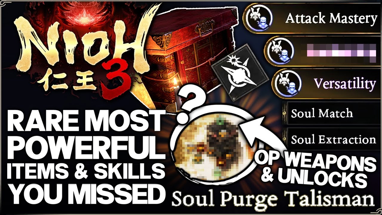 Nioh 3 - Only 0.1% of Players Found These Items - Hidden Best Weapon & OP Secret Unlocks You Missed!