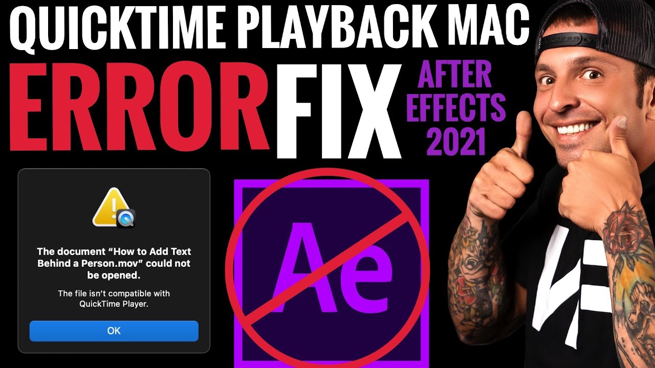 FIX QUICKTIME ERROR AFTER EFFECTS 2020 - 2021