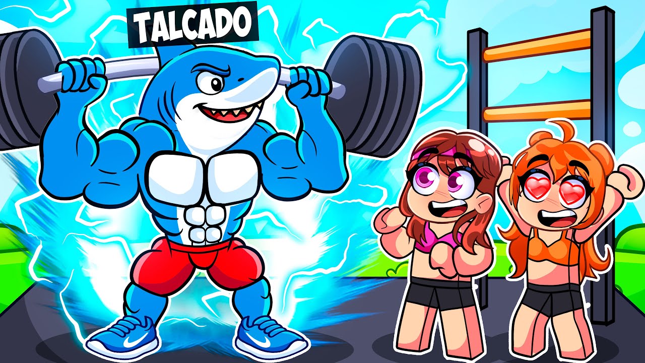 Je suis devenu TRALALERO TRALALA sur GYM LEAGUE Roblox pour DRAGUER mes Fan girls !