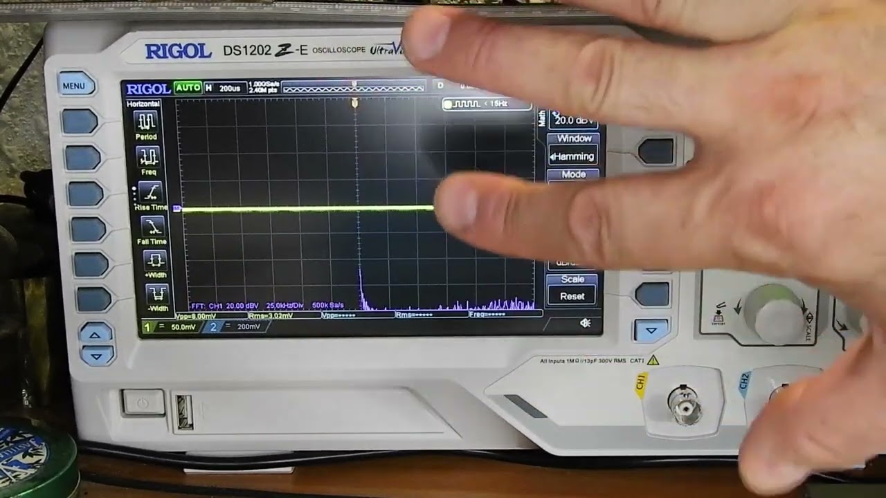 Función FFT en el Osciloscopio